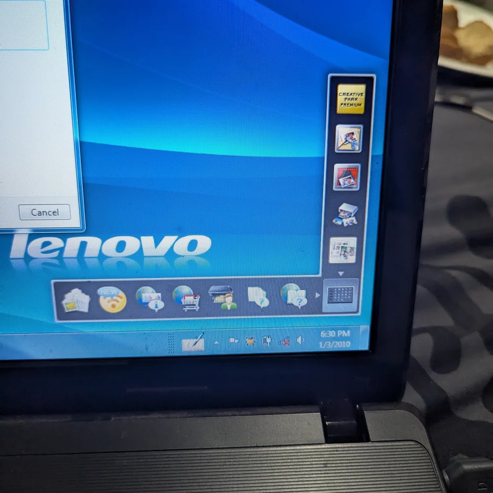 Lenovo black laptop
